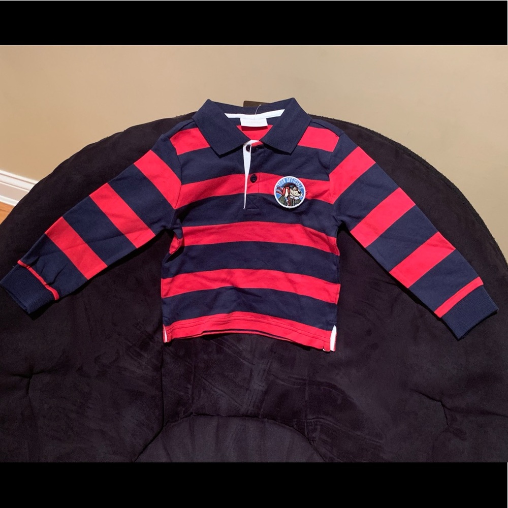 Blu Kids baby boy striped polo shirt, NWT